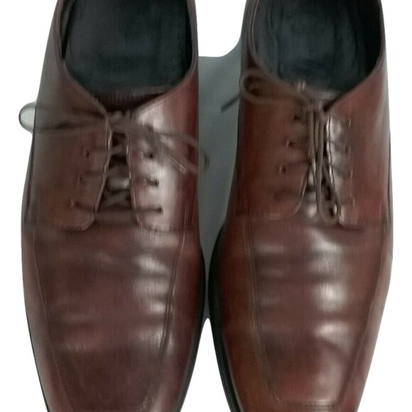 Cole Haan Business Men Lace-up Brown Leather Oxford Size 9M GUC main image 6